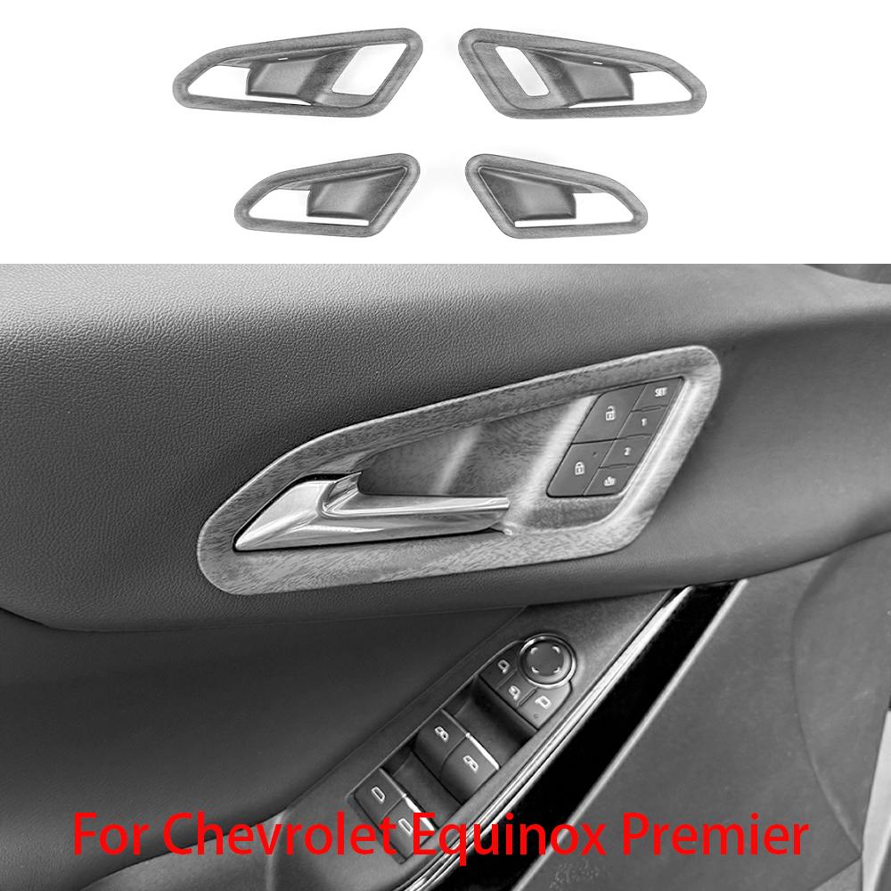 4 шт. Красная Накладка на Рамку Ручки Внутренней Двери Для Chevrolet Equinox LS 2025 2026 Автомобильные Аксессуары для Интерьера LHD