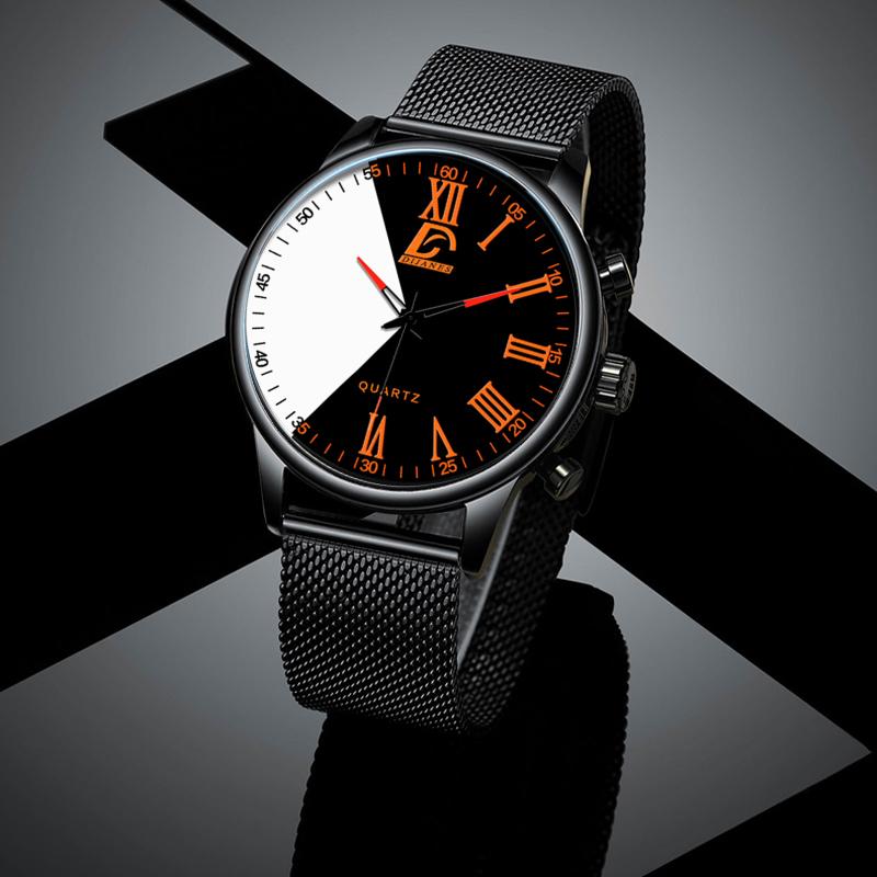 Fashion Mens Watches Casual Quartz Wrist Watch for Men Luxury Business Black Watch Male Clock