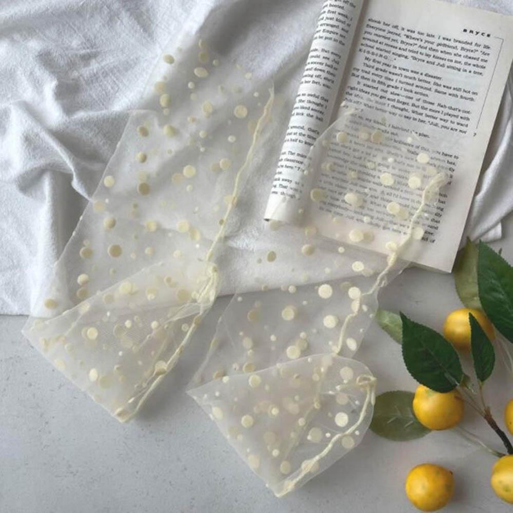 Sweet Transparent Women Mesh Chiffon Tulle Socks Dress Hosiery Nylon Dot Socks