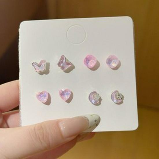 Серьги для девочек из стерлингового серебра S925 «Цветочный сезон 2025» — милый, нишевый набор на одну неделю