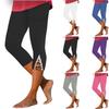 Ayollar Yozgi Bogʻichli Elastik Yuqori Bel Qisqartirilgan Shim Kundalik Slim Fit Keng Oyoqli Shimlar Shimlar Qisqartirilgan shim
