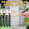Pet tombstone touch up paint pen, metal pen for repairing inscriptions, touch up paint, high temperature resistance, waterproof, not easy to fade