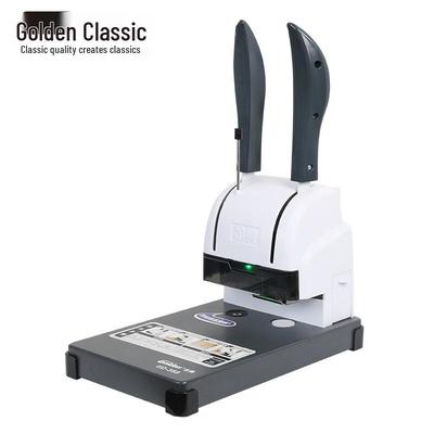 Машина для переплета финансовых документов GOLDEN GD-388, ручная, штепсель CN (адаптер в комплекте)