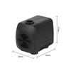 Garden Aquarium Fountain EU Plug with 12 LED Light Water Pump Waterproof Ultra-quiet with Power Cord 15 W
