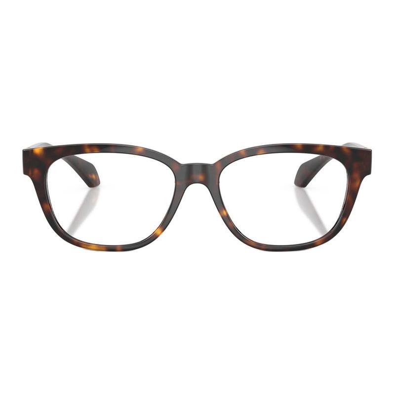 Versace Temple logo injection molded square optical glasses women's tortoiseshell 65990154 VE3376U108-Tortoiseshell 53/16/140-h.40