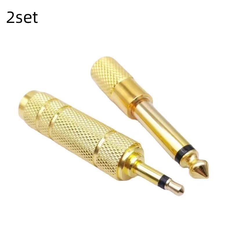 1/2Set 6.5Mm To 3.5Mm And 3.5Mm To 6.5Mm Audio Adapter Set 1/4-Inch To 1/8-Inch And 1/8-Inch To 1/4-Inch Suitable For Headphone
