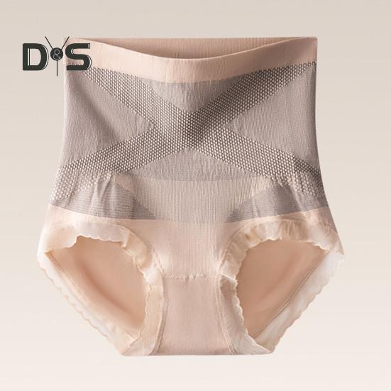 Lady Underpants High Waist Shaping Underwear Butt-lifted Thin Tummy Control Elastic Panties Compression Seamless Good Breathability Daily Sport Briefs