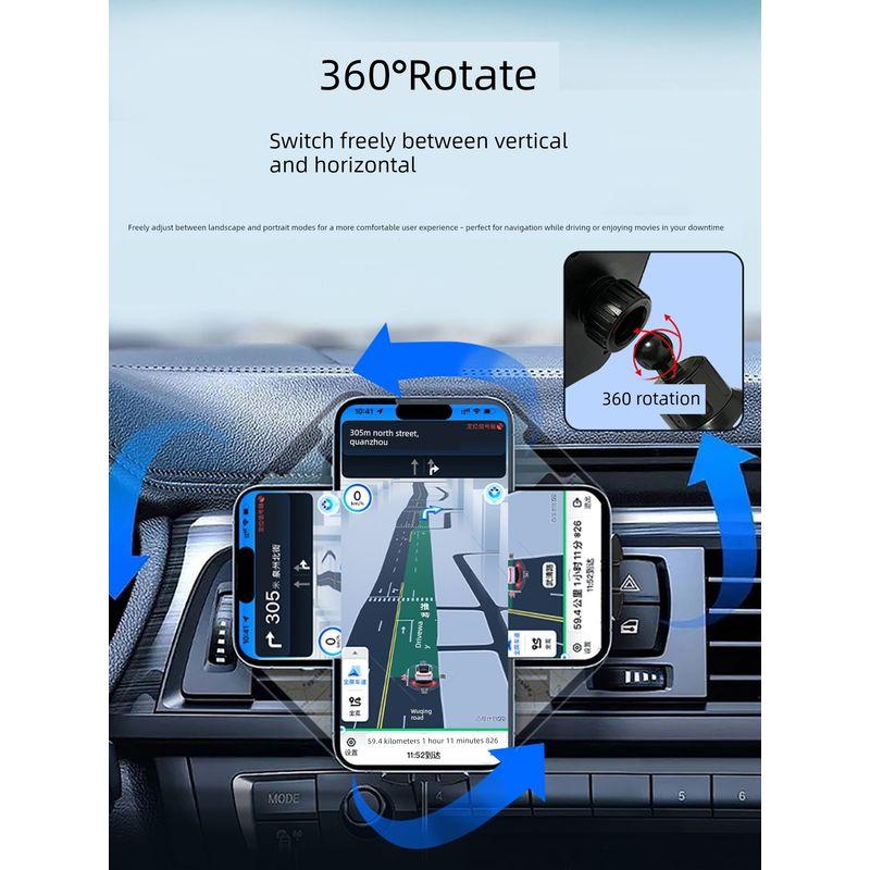 Mobile Phone Car Mount 2025 New Model Car Phone Holder Universal Support for Car Navigation Air Vent Mount