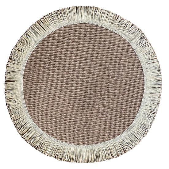 Коврик для обеденного стола с практичной отделкой кисточками, многоцветный коврик для столовых приборов, универсальный защитный коврик для стола, коврик для макраме, коврик для обеденного стола, реквизит для фотографий