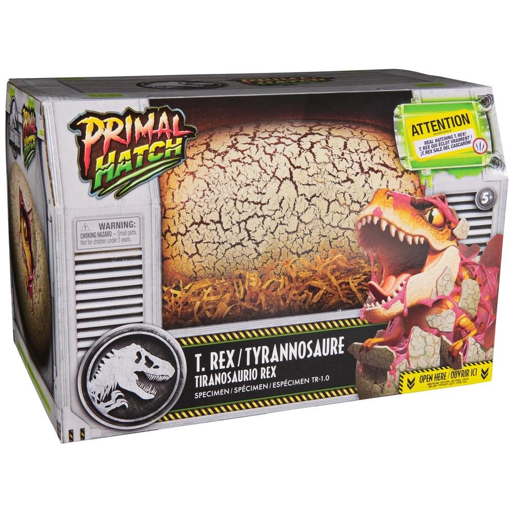 Интерактивная игрушка-яйцо динозавра Тираннозавр Primal Hatch из Мира Юрского периода