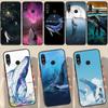 Whale Fish Wave Sea Case For Huawei P50 Pro P20 P30 P40 Lite P Smart 2019 Nova 9 5T Cover For Honor 50 8X 9X