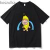 Футболка Sad Banana Cat Crying Happy Happi Meme, винтажная подарочная футболка для фанатов для женщин унисекс, повседневные летние футболки унисекс из 100% хлопка
