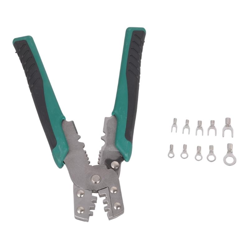 Электрические разъемы U-образные O-образные кабельные наконечники 0,5-4 мм наконечники кабельные клеммы наконечники проводов с набором обжимных клещей