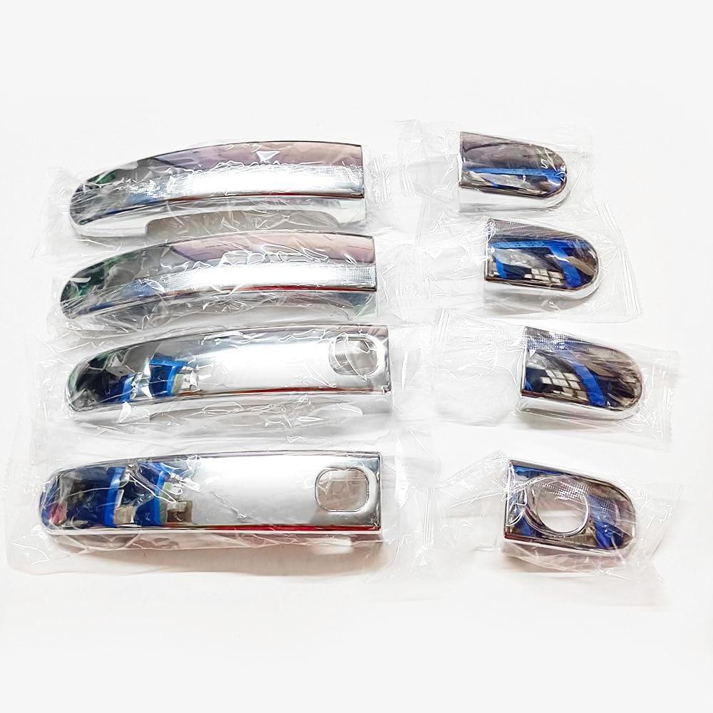 Набор из 8 хромированных накладок на ручки дверей для Ford Escape 13-19 Focus 12-18 C-Max 13-18