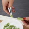 Stainless Steel Peeler Cutter Nuts Fruit Sheller Kitchen Finger Protector Tool