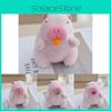 Cute Cartoon Capybara Keychain Plush With Bubble Blowing Fun Backpack Accessory