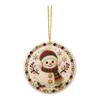 Christmas Hanging Ornament Acrylic Ornament, Double Side Printed Seasonal Home Decoration Holiday Tree Decor Pendant, Festive Animal Pendant
