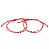 2pcs/set Exquisite Craft Evil Eye Bracelet Adjustable Size And Retro Style Alloy Bracelets For Women