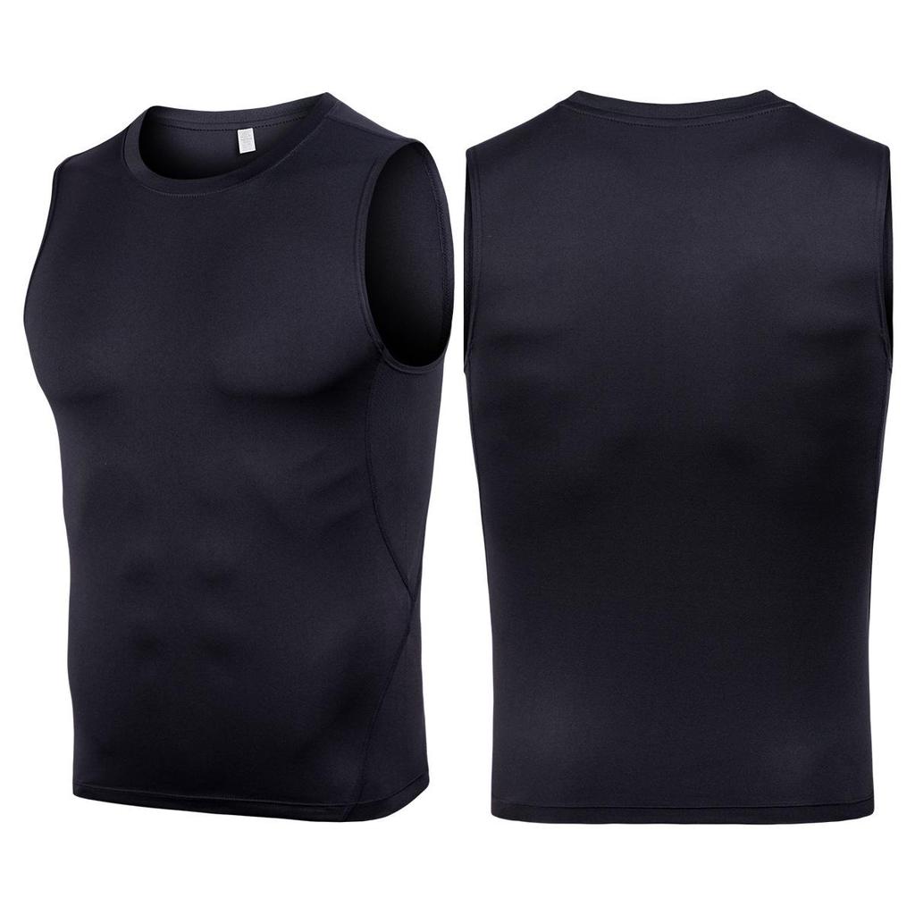 Men's Quick-Dry Breathable Silk Grid Sweat-Wicking Sports Tank for Summer Training & Running.