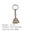 Back To School Personalized Keychains Celtic Hexagram Key Ring Audience Key Ring Material