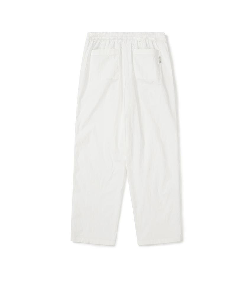 SNOWPEAK APPAREL Cotton-Touch Woven Straight Pants (S25Smfpt70) White