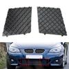A Pair Black E60 E61 Car Front Bumper Lower Mesh Grill Plate Trim Cover For BMW E60 E61 M 51117897186 51117897184 Bumper Cover