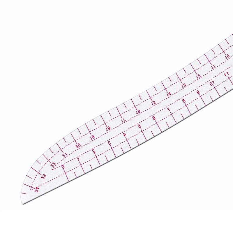 Французская лекальная линейка Мягкая линейка для пэчворка Измерительный шаблон для портного, инструмент для резки ткани