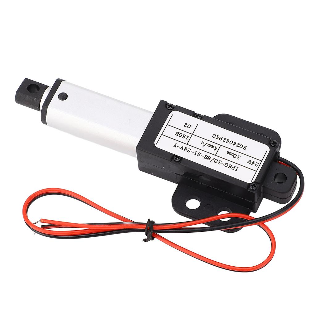 Linear Actuator, 30mm Stroke, Linear Actuator IPX4  24V, Electric Actuator with Bracket