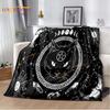 Tarot Black Cat Flannel Throw Blanket Super Soft Cozy Lightweight Kids Adults Halloween Gift for Home Sofa Bed Decoration Gift