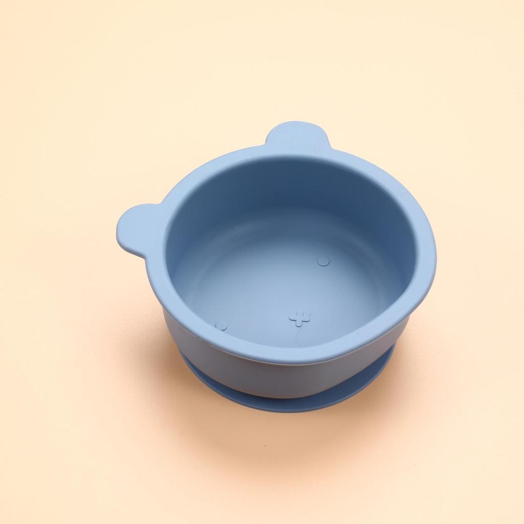 Премиальный силиконовый набор для кормления детей: Устойчивая к высоким температурам, противопадающая присоска и защитная пластина