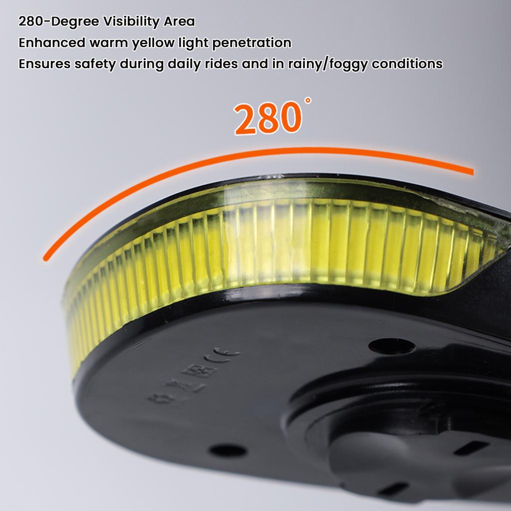 Bike Front Light with Computer Mount 6 Modes Bicycle Headlight Rechargeable LED Lamp for Night Daytime Riding Waterproof IPX6