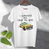 I Survived My Trip To NYC T Shirt New York Yellow Taxi No Way Home Tee Top