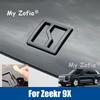 Для Zeekr 9X 2025 2026 Автомобиль Черный АБС Передний Логотип Автомобиль Задний Значок Крышка Декор Наклейка Рамка Отделка Аксессуары для Внешнего Декора