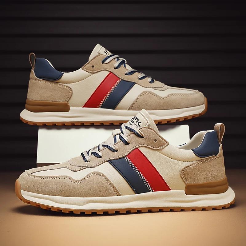 Fashion 2025 New Men's Shoes Casual Sneakers Men Wear-resistant Outdoor Forrest Gump Shoes For Men Jogging Leather Shoes