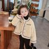 Пальто для девочек осень 2024 года, новый стиль вестерн, одежда для девочек, осенний детский топ на весну и осень