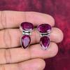 Ruby Earrings Gemstone Jewelry, 925 Solid Sterling Silver Handmade Earrings, Latest Design Jewelry