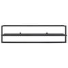 VidaXL Towel Rack Black 95x25x22 Cm Iron