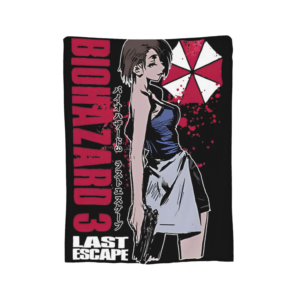 Злобные жители Остерегайтесь Крысиного одеяла Фланелевый принт Леон Кеннеди Ультрамягкое покрывало для постели Наружные покрывала