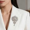 1 шт. Новая Модная Брошь в Форме Капли 2026 года, Большая Цветок, Свадебная Брошь, Булавка для Вечеринки, Банкета, Свадьбы, Украшение