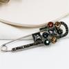 Safety Clothing Accessories Sweater Brooch Rhinestone Pin Alloy