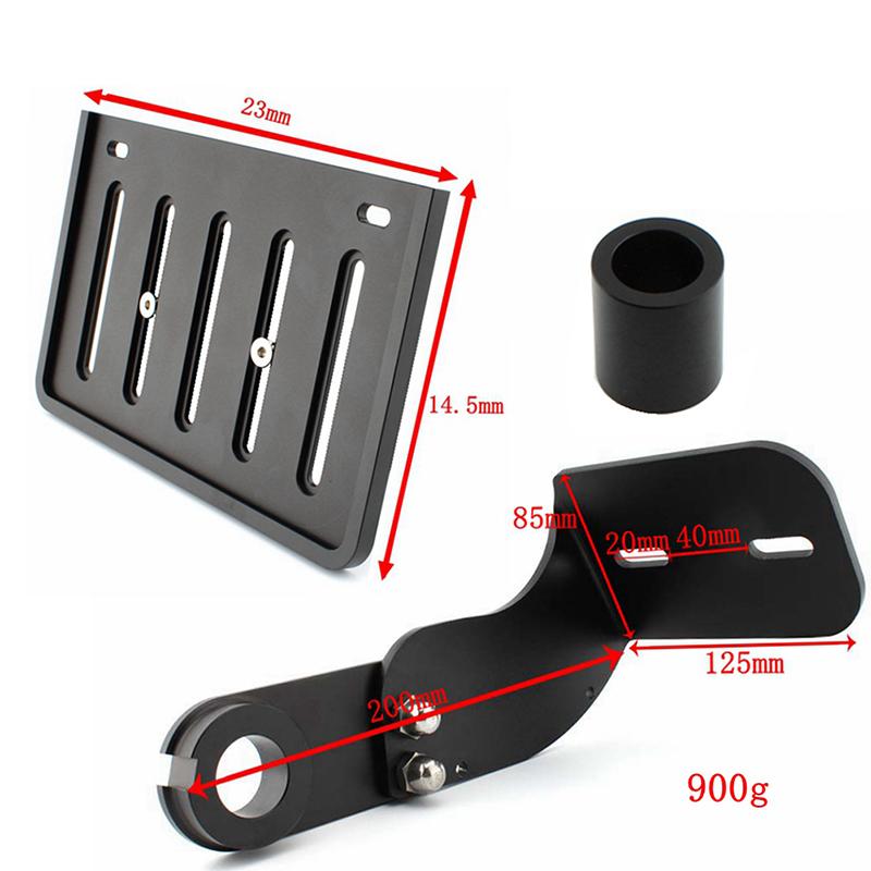 Алюминиевый CNC Боковой Держатель Номерного Знака с LED Подсветкой для Harley Davidson Softail Street Bob Fat Boy Breakout Кастомного Мотоцикла