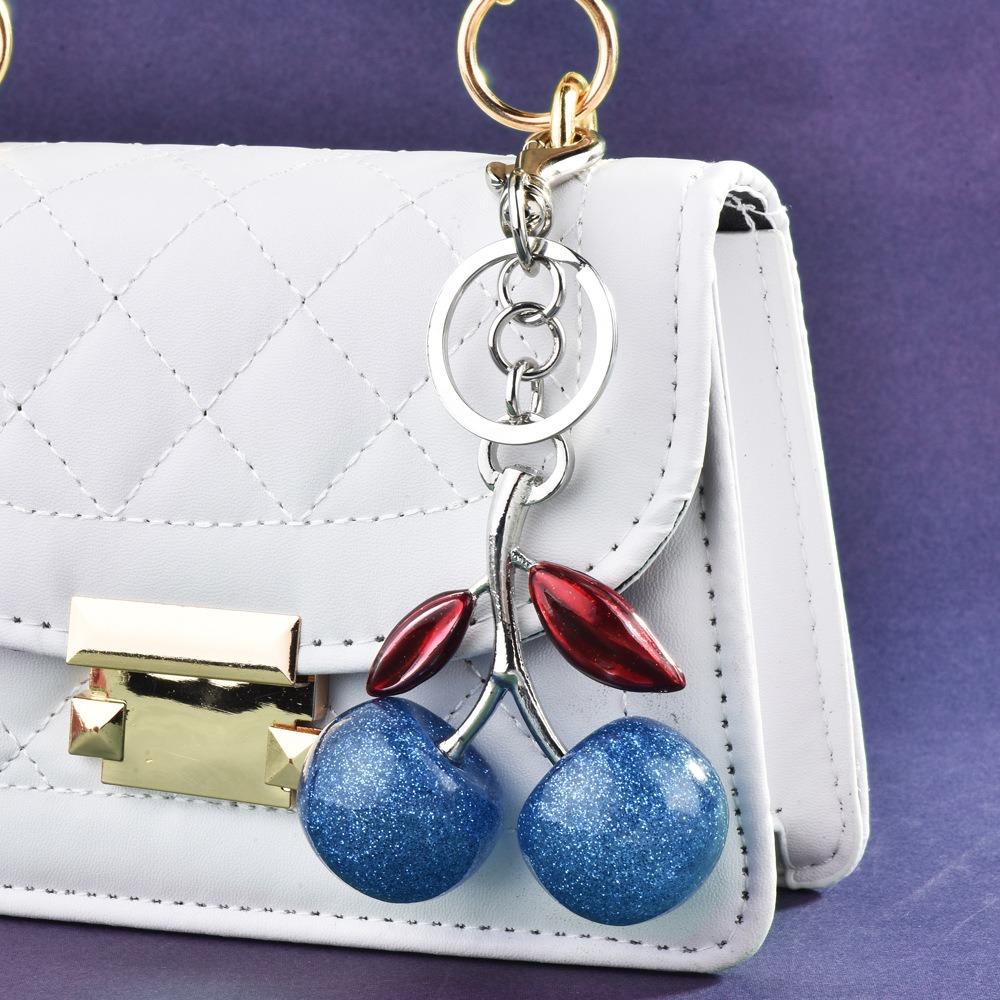 3D поделки брелок в виде вишни украшения подвески в виде вишни сумочка ювелирные изделия хрустальная вишневая подвеска