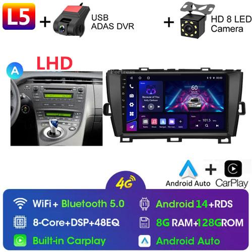 DSP 8G+128G Android 14 для Toyota Prius XW30 2009-2015 автомобильный радиоприемник мультимедиа видеоплеер GPS навигация стерео CarPlay