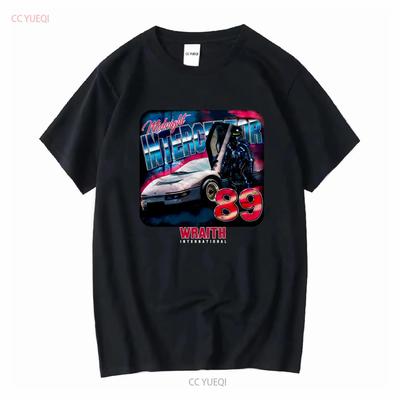 Interceptor Vintage Футболка The Wraith с длинным или коротким рукавом винтажная выстиранная удобная унисекс тянущаяся майка для повседневной носки