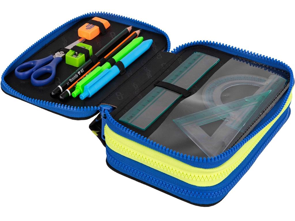 Coolpack Triple Pencil Case with Equipment Jumper 3 Atlantis three-compartment