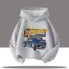 2025 New Vintage Car Children's Hooded Sweatshirt with Cartoon Print, Boys' Sportswear, Girls' Casual Top, Fall-winter Clothing