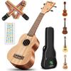 CAHAYA 21-inch Soprano Ukulele, Mahogany, 3-Year Warranty, Perfect for Beginners, Includes 3-Piece Accessory Set: Strap, Chord Chart, and Gig Bag (CY0