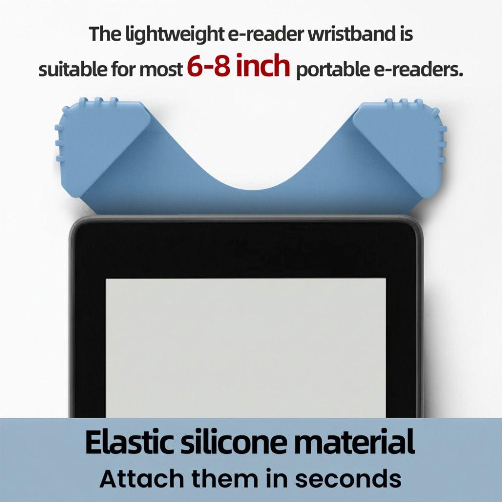 Silicone Handle Holder Anti Drop E-Book Fixed Belt 6-8" EReader Secure Hand Strap  Portable Reading