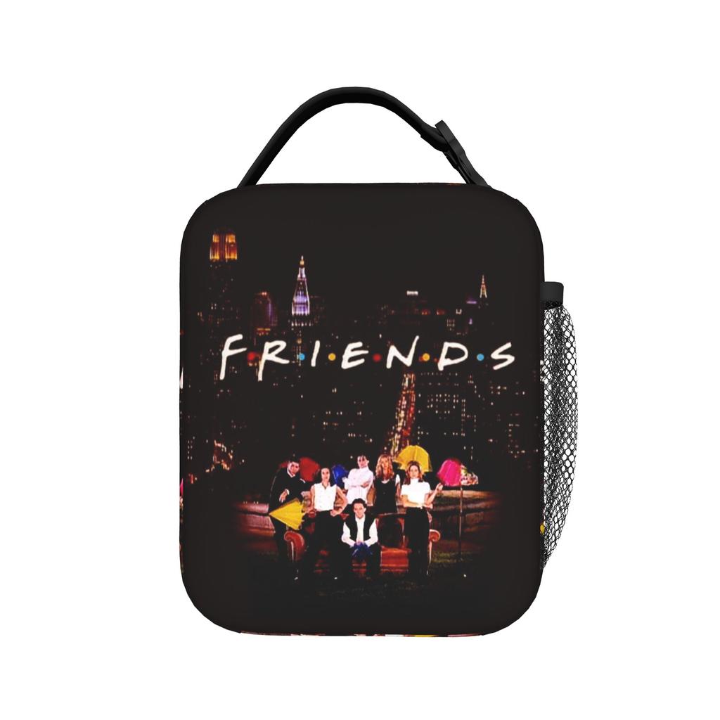 Classic TV Show Central Perk Friends Lunch Bag Vintage Lunch Box For Child Travel Portable Cooler Bag Designer Tote Food Bags