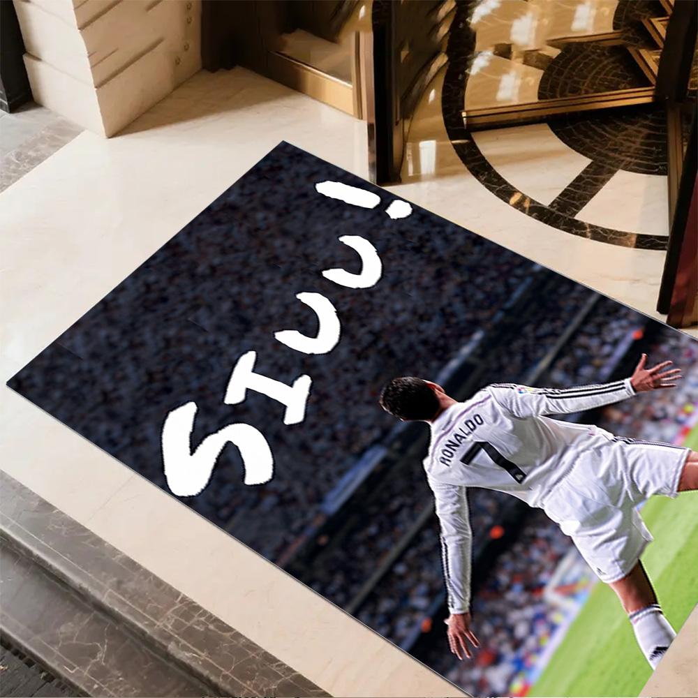 Ronaldo's Legacy Football Floor Rug Office Rug Design for Foyer Decorate room Bedrooms Dining Room Anti-slip Rug Office home decor